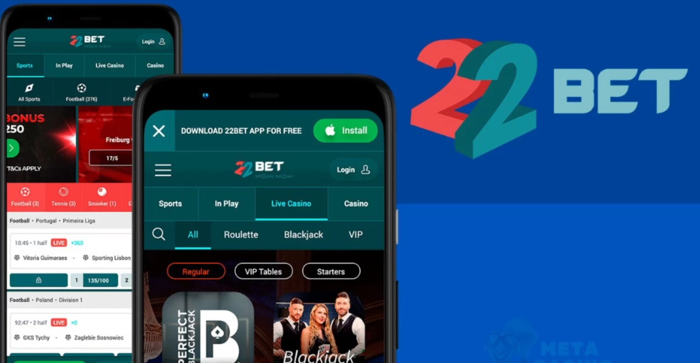 It’s easy to download the 22Bet app for iOS