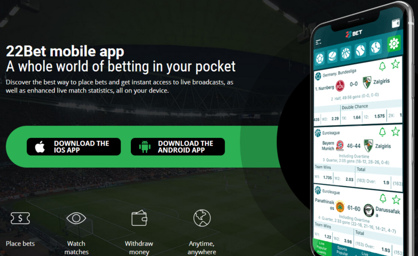 Downloading and installing the 22Bet apk for Android